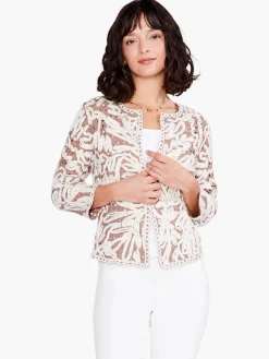 Cheap NIC+ZOE Spring Soiree Jacket Neutral Multi