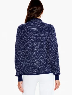 New NIC+ZOE Starry Sky Jacket Indigo Multi