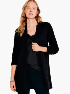 Clearance NIC+ZOE Subtle Stitch Cardigan Black Onyx