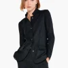 Outlet NIC+ZOE Sueded Foil Blazer Black Onyx