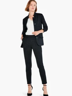 Outlet NIC+ZOE Sueded Foil Blazer Black Onyx