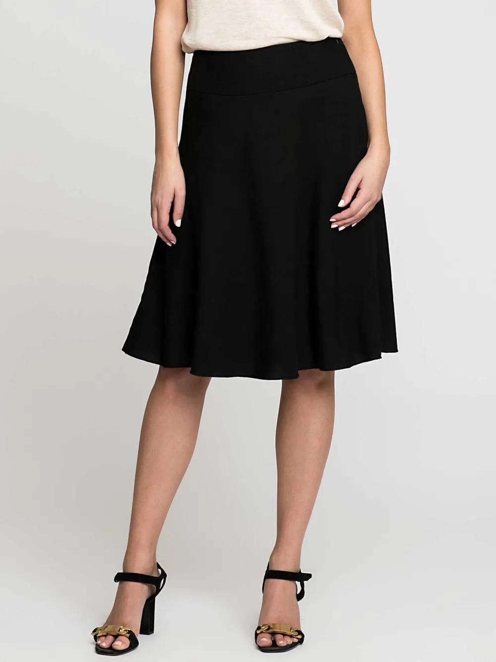 Best NIC+ZOE Summer Fling Flirt Skirt Black Onyx