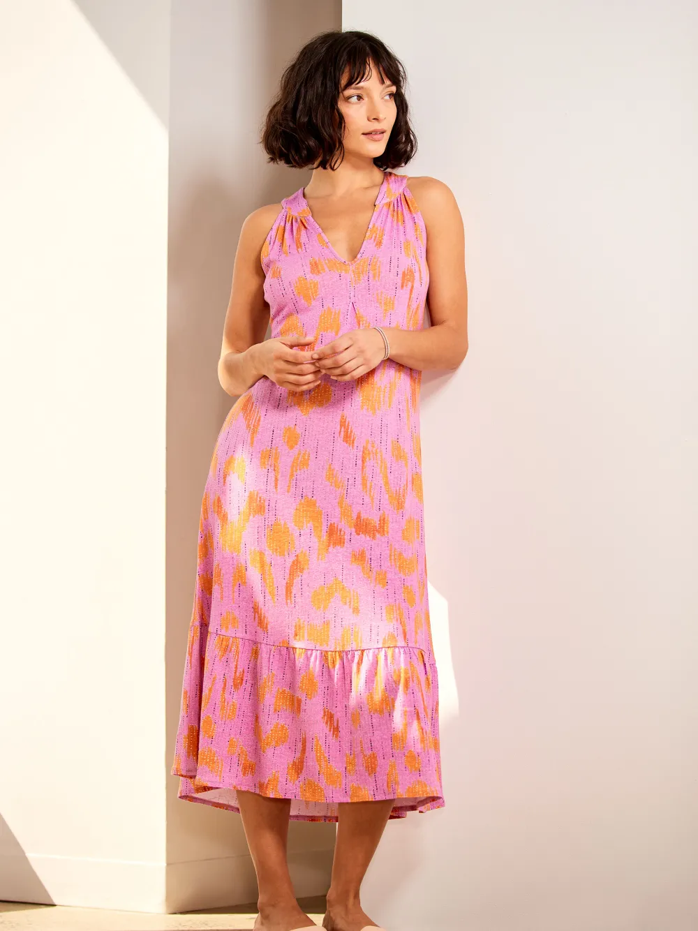 Best NIC+ZOE Summer Heat Dress Pink Multi