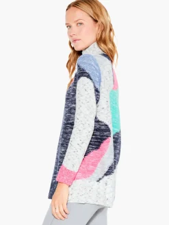 Best NIC+ZOE Sun Turn Mix Sweater Blue Multi