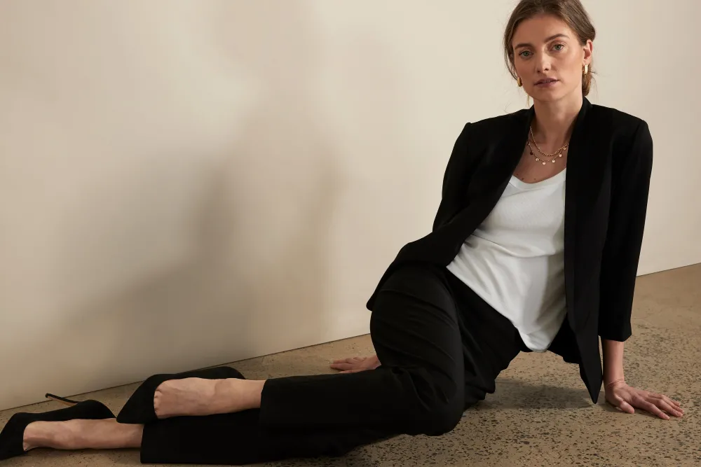 Discount NIC+ZOE Tall Wonderstretch Straight Pant Black Onyx