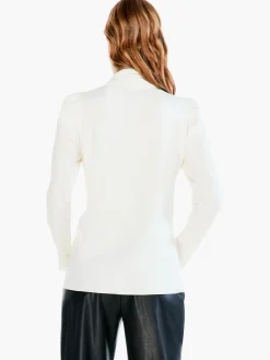 New NIC+ZOE Terry Fleece Femme Top Cream