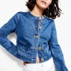 Sale NIC+ZOE Top It Off Denim Jacket Atlantic