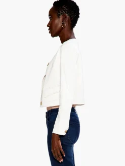 Shop NIC+ZOE Top It Off Denim Jacket Paper White