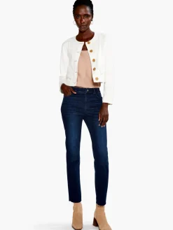 Shop NIC+ZOE Top It Off Denim Jacket Paper White