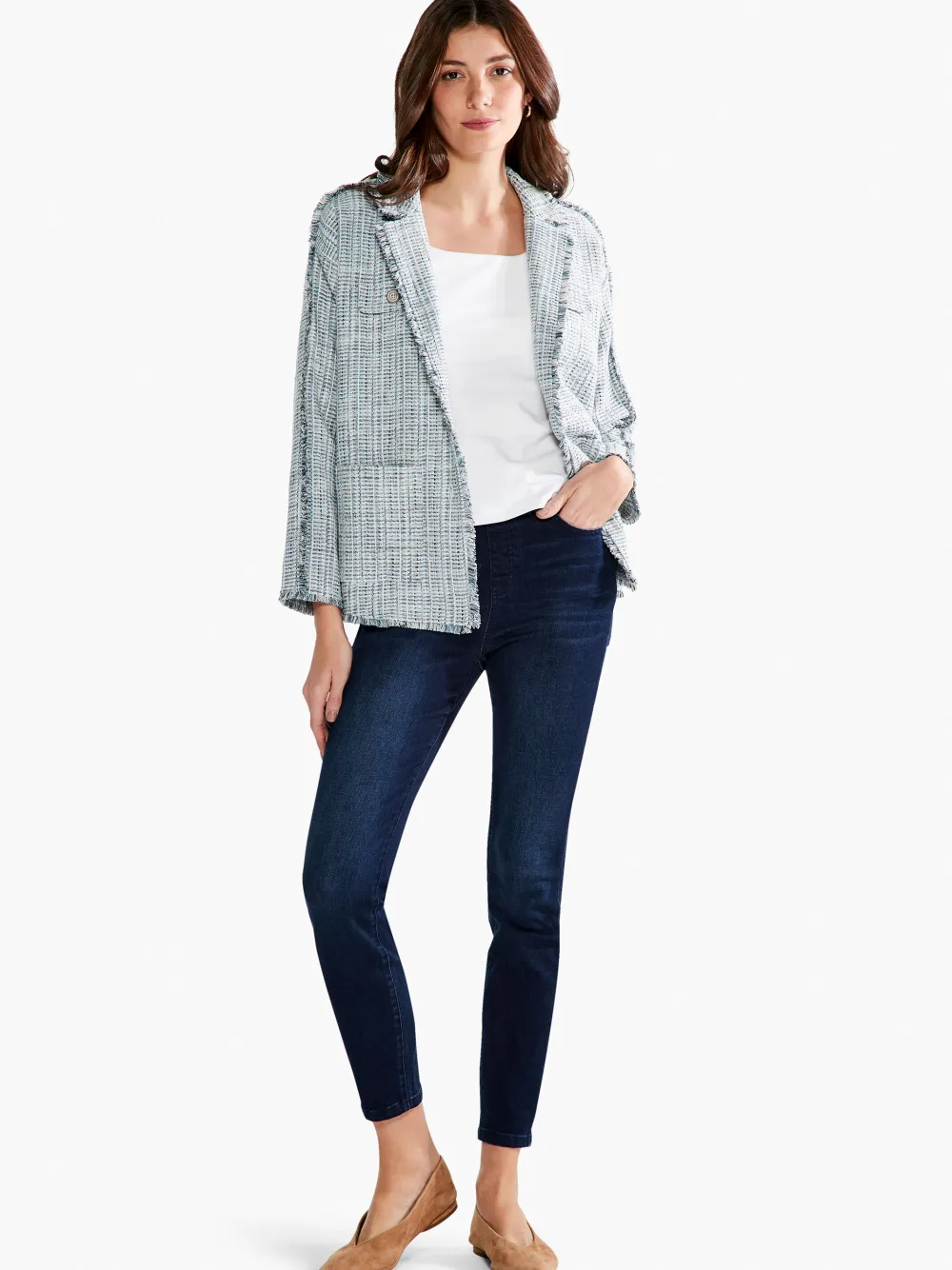 Best NIC+ZOE Vapor Blues Jacket Blue Multi