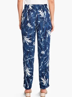 Shop NIC+ZOE Vintage Botanical Relaxed Trouser Blue Multi