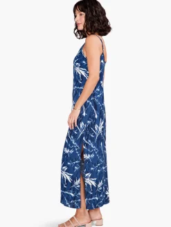 Shop NIC+ZOE Vintage Botanical Slip Dress Blue Multi