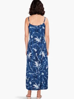 Shop NIC+ZOE Vintage Botanical Slip Dress Blue Multi
