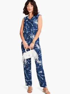 Shop NIC+ZOE Vintage Botanical Tank Blue Multi