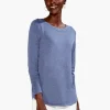 Flash Sale NIC+ZOE Vital Boatneck Sweater Harbor Blue