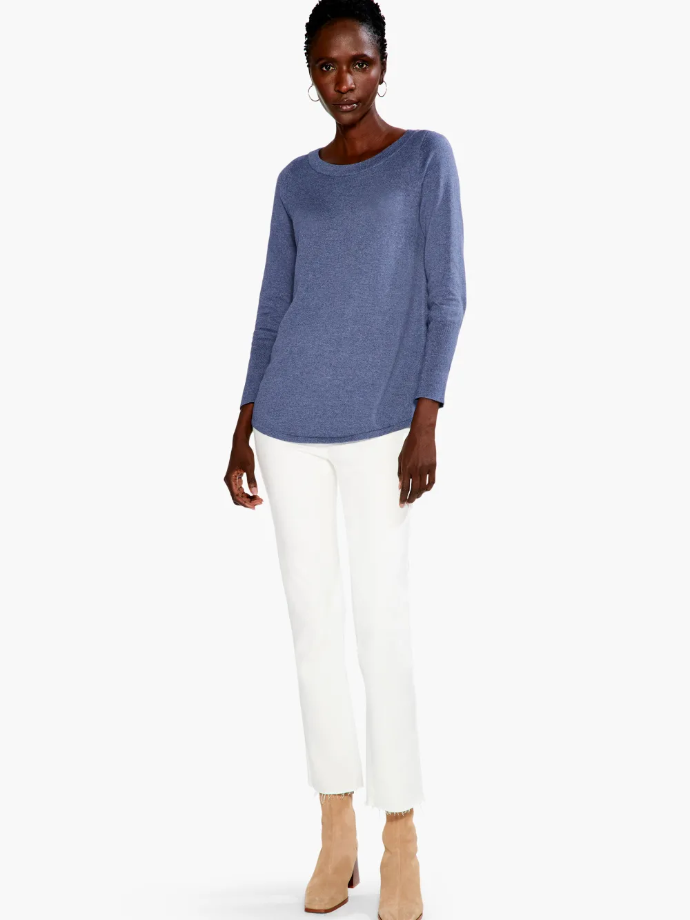 Flash Sale NIC+ZOE Vital Boatneck Sweater Harbor Blue