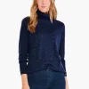 Clearance NIC+ZOE Vital Twinkle Sweater Dark Indigo