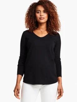 Online NIC+ZOE Vital V Neck Sweater Black Onyx
