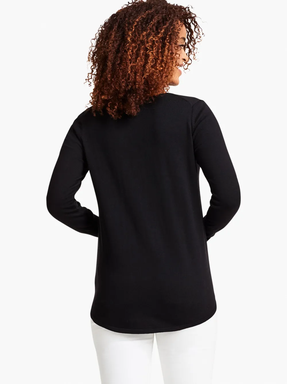 Online NIC+ZOE Vital V Neck Sweater Black Onyx
