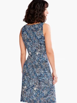 Flash Sale NIC+ZOE Water Drops Dress Blue Multi