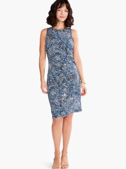 Flash Sale NIC+ZOE Water Drops Dress Blue Multi