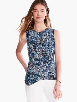 Cheap NIC+ZOE Water Drops Tank Blue Multi