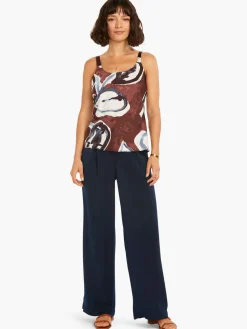 Sale NIC+ZOE Watercolor Vines Tank Brown Multi
