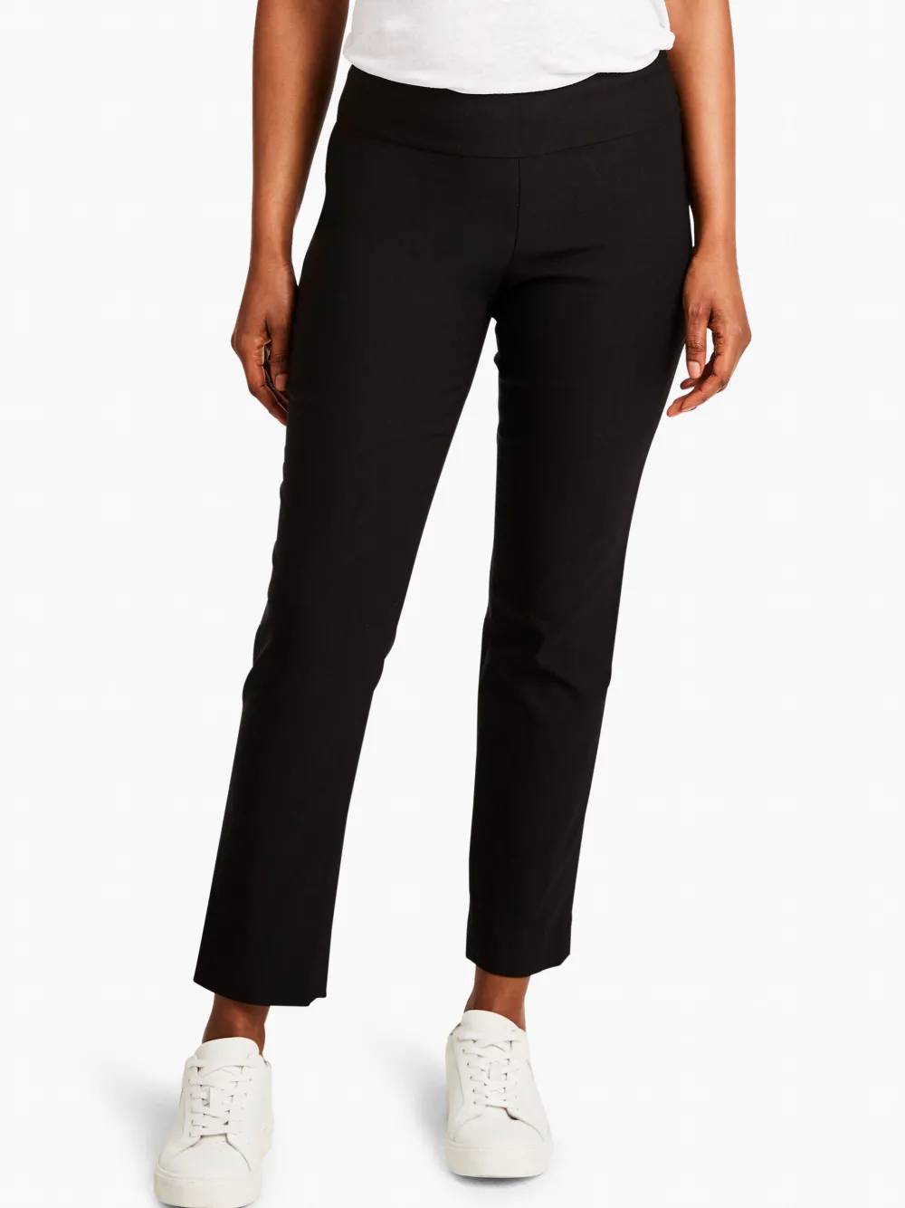 Outlet NIC+ZOE Wonderstretch Straight Ankle Pant Black Onyx