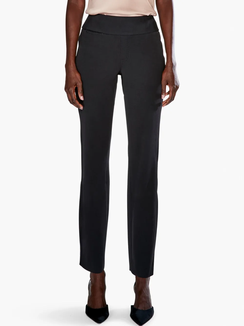 Best NIC+ZOE Work It Straight-Leg Trouser Black Onyx