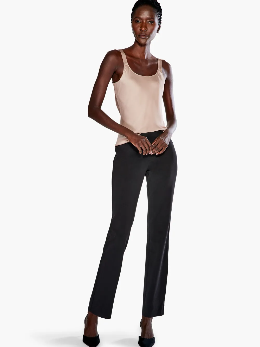 Best NIC+ZOE Work It Straight-Leg Trouser Black Onyx